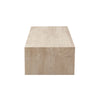 Rey Cocktail Coffee Table | 48’’ Rectangular Natural Beige Marble Body BM338656