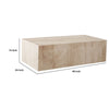 Rey Cocktail Coffee Table | 48’’ Rectangular Natural Beige Marble Body BM338656