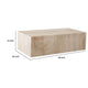 Rey Cocktail Coffee Table | 48’’ Rectangular Natural Beige Marble Body BM338656