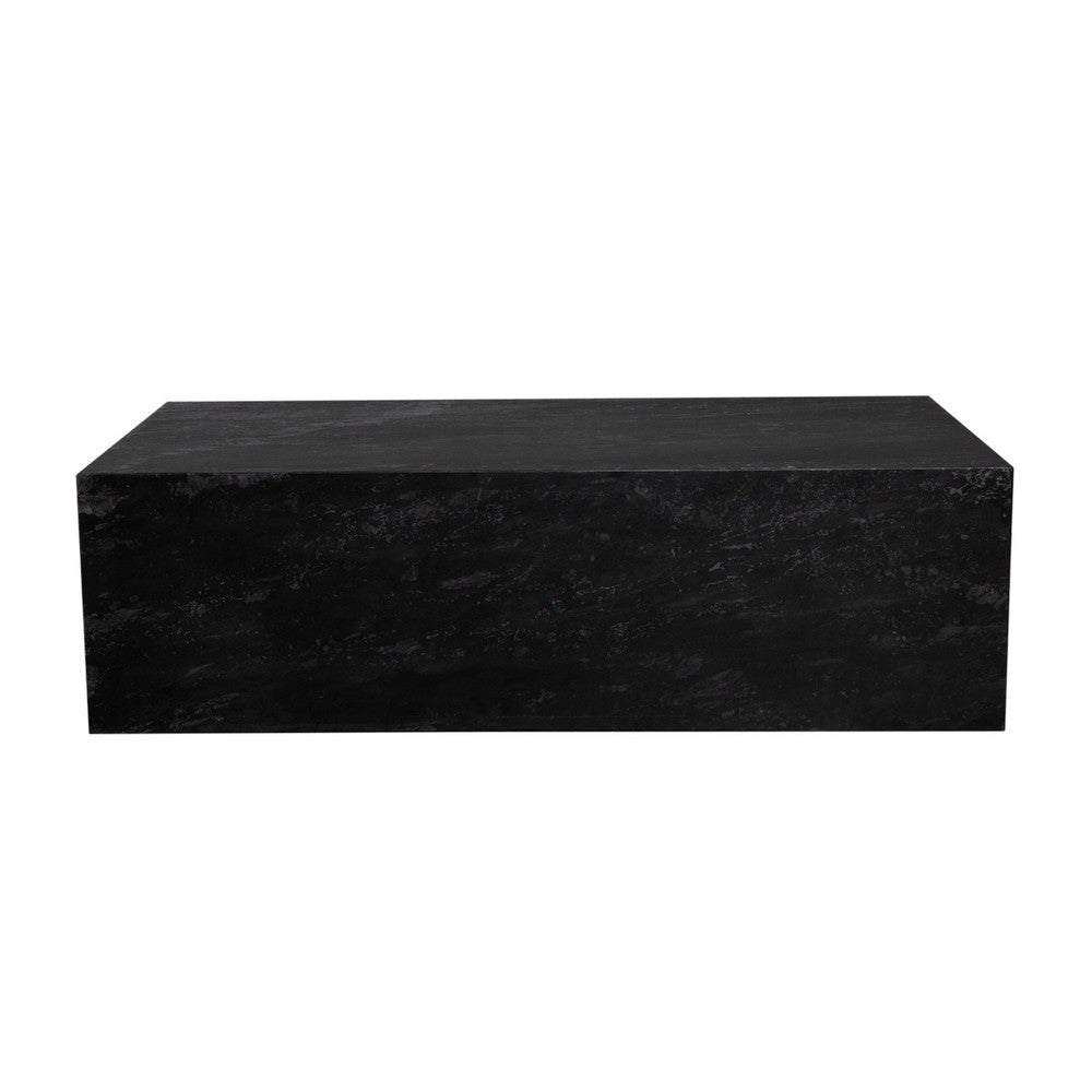 Rey Cocktail Coffee Table | 48’’ Rectangular Natural Black Marble Body BM338658