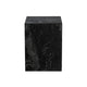 Rey Side End Table | 15’’ Square Natural Black Marble Pedestal BM338659