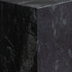 Rey Side End Table | 15’’ Square Natural Black Marble Pedestal BM338659