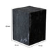 Rey Side End Table | 15’’ Square Natural Black Marble Pedestal BM338659