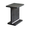 Isy Accent End Table | 15’’ Black Marquina I-Beam Shaped Natural Marble BM338660
