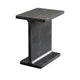 Isy Accent End Table | 15’’ Black Marquina I-Beam Shaped Natural Marble BM338660