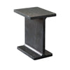Isy Accent End Table | 15’’ Black Marquina I-Beam Shaped Natural Marble BM338660