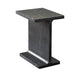 Isy Accent End Table | 15’’ Black Marquina I-Beam Shaped Natural Marble BM338660