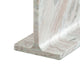 Isy Accent End Table | 15’’ Natural Tan Brown I-Beam Shaped Marble BM338661