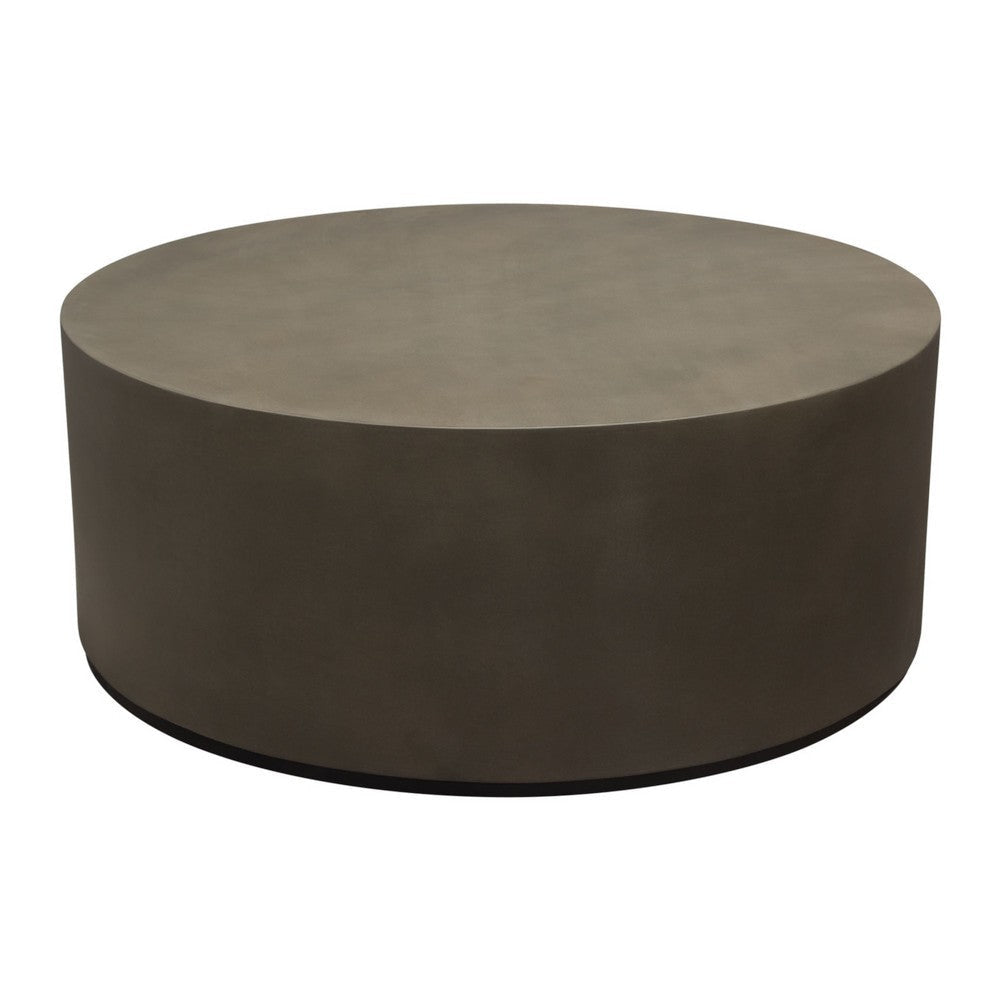 Viko Cocktail Coffee Table | 39’’ Natural Cement Gray Round Body BM338663
