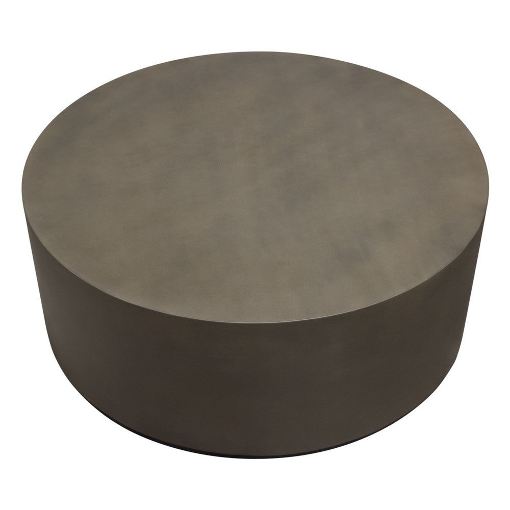 Viko Cocktail Coffee Table | 39’’ Natural Cement Gray Round Body BM338663