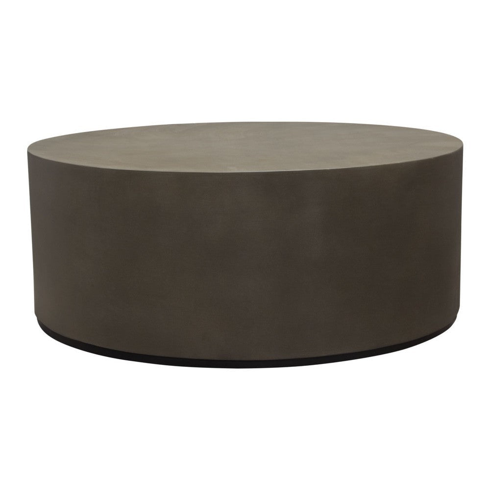 Viko Cocktail Coffee Table | 39’’ Natural Cement Gray Round Body BM338663