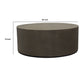 Viko Cocktail Coffee Table | 39’’ Natural Cement Gray Round Body BM338663