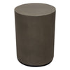 Viko Side End Table | 20’’ Natural Cement Gray Round Pedestal BM338664