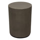 Viko Side End Table | 20’’ Natural Cement Gray Round Pedestal BM338664