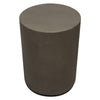 Viko Side End Table | 20’’ Natural Cement Gray Round Pedestal BM338664