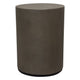 Viko Side End Table | 20" Natural Cement Gray Round Pedestal