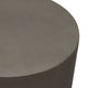 Viko Side End Table | 20’’ Natural Cement Gray Round Pedestal BM338664