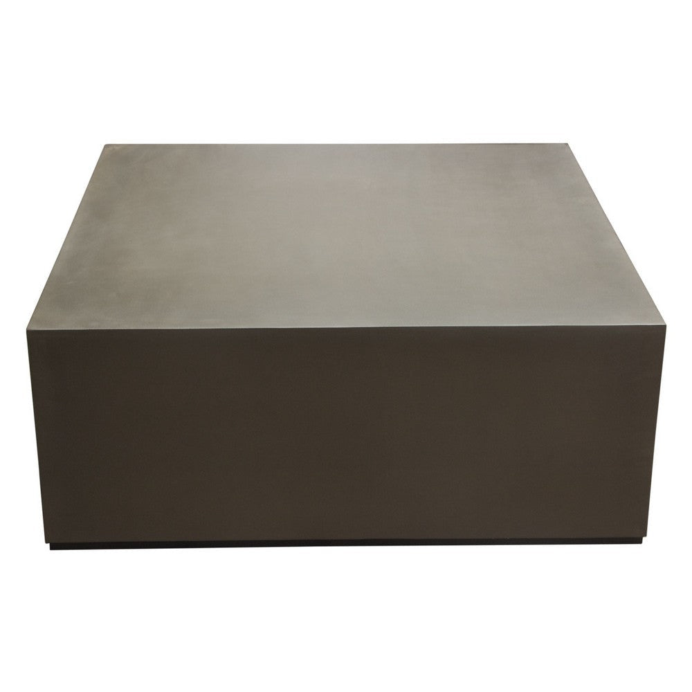 Viko Cocktail Coffee Table | 39’’ Natural Cement Gray Square Body BM338665