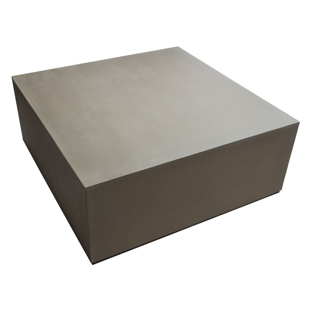 Viko Cocktail Coffee Table | 39’’ Natural Cement Gray Square Body BM338665
