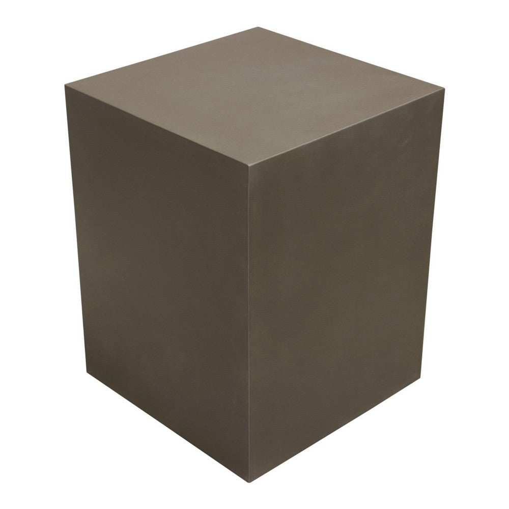Viko Side End Table | 20’’ Natural Cement Gray Square Pedestal BM338666