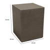 Viko Side End Table | 20’’ Natural Cement Gray Square Pedestal BM338666