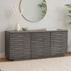 Tily Sideboard Buffet Cabinet w 3 Doors | 69" Smoke Gray Wood