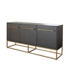 Ceny Sideboard Buffet Cabinet w 3 Doors | 71" Gray Oak Mango Wood