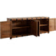 Ozy Sideboard Buffet Cabinet w 4 Doors | 76’’ Oak Brown Mango Wood BM338672
