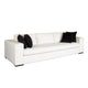 Lipi Modern Sofa | Mist White Fabric w Track Arms | 110’’ | 4 Accent Pillows BM338676
