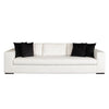 Lipi Modern Sofa | Mist White Fabric w Track Arms | 110’’ | 4 Accent Pillows BM338676