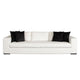 Lipi Modern Sofa | Mist White Fabric w Track Arms | 110’’ | 4 Accent Pillows BM338676