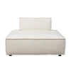 Gada Square Lounger Chair | Welt Trim Ivory Boucle | Wood Frame | 45’’ BM338677