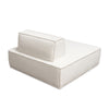 Gada Square Lounger Chair | Welt Trim Ivory Boucle | Wood Frame | 45’’ BM338677
