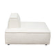 Gada Square Lounger Chair | Welt Trim Ivory Boucle | Wood Frame | 45’’ BM338677