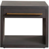 Ceny Side End Table | 1 Drawer | Gray Oak Solid Mango Wood | 26’’ BM338680