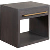 Ceny Side End Table | 1 Drawer | Gray Oak Solid Mango Wood | 26’’ BM338680