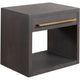 Ceny Side End Table | 1 Drawer | Gray Oak Solid Mango Wood | 26’’ BM338680