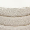 Accent Ottoman | 17’’ | Ivory Boucle Upholstery | Round Stacked Design BM338681