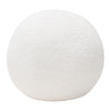 Round Accent Pillow | Ivory Faux Shearling | Polyester Fill | 15’’ BM338685