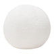 Round Accent Pillow | Ivory Faux Shearling | Polyester Fill | 15’’ BM338685