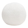Round Accent Pillow | Ivory Faux Shearling | Polyester Fill | 15’’ BM338685