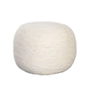 Poby Accent Pouf | 19’’ Round | Dyed Ivory Wool Body BM338686