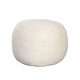 Poby Accent Pouf | 19’’ Round | Dyed Ivory Wool Body BM338686