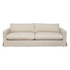Aiza Sofa | 94’’ | Feather Down Seating | Sand Brown | Linen Cover
