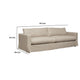 Aiza Sofa | 94’’ | Feather Down Seating | Sand Brown | Linen Cover