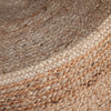 Accent Stool | 25’’ | Round Natural Brown Jute Seat | Wood Legs BM338690