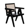 Kato Dining Armchair | Cane Backrest | 24’’ | Black Solid Mango Wood BM338691