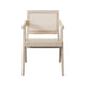 Kato Dining Armchair | Cane Backrest | 24" | Natural Brown Solid Mango Wood