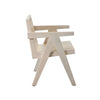 Kato Dining Armchair | Cane Backrest | 24" | Natural Brown Solid Mango Wood