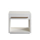 Ceny Side End Table | 1 Drawer | 26’’ White Solid Mango Wood BM338693